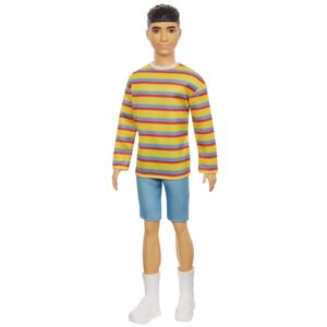 Papusa Ken Fashionist tricou galben Barbie MATTEL