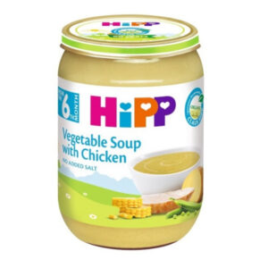 Supa de legume cu carne de pui HiPP 190 G