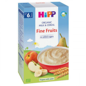 Terci cu lapte,griu, gris fructe bucati HiPP 250 G