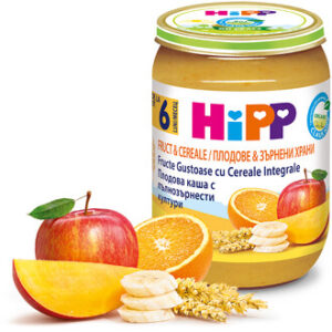 Pireu-terci cu fructe si cereale HiPP 190 G