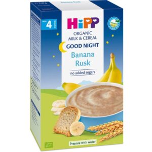 Terci cu lapte &laquo;Noapte buna&raquo; pesmet cu banana HiPP 250 G