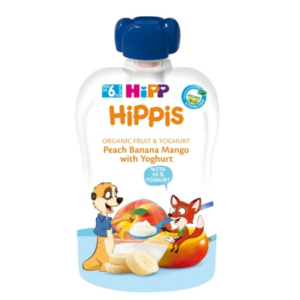 Piure piersic,banana,mango cu iaurt (6 luni) HIPP 100g