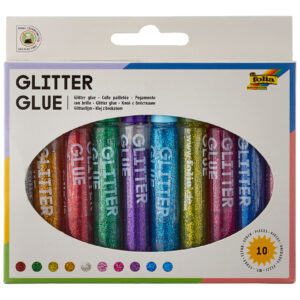 Adeziv-glitter 10,5ml, 10 culori Folia
