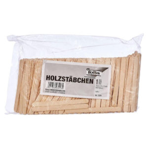 Betisoare din lemn pentru creatie Nature 114x10mm, 500 piese, natural Folia