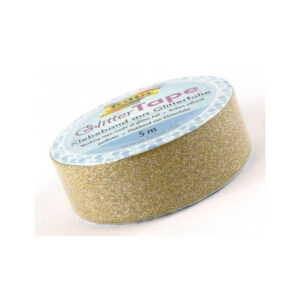 Banda adeziva decorativa cu glitter Gold 15mmx5m, auriu Folia