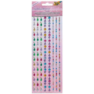 Bordura pietre decorative autoadesive Crystal Candy 10,5x26cm, 5 buc. Folia