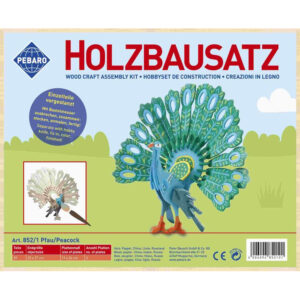 3D Puzzle din lemn Paun Pebaro