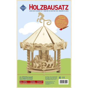 3D Puzzle din lemn Carusel Pebaro