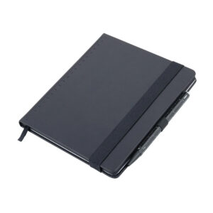 Agenda notite A5 Black Slimpad cu pix negru Construction, Troika