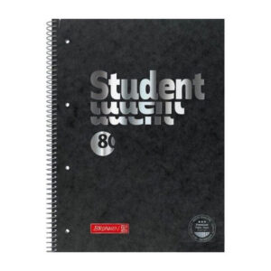 Caiet A4 matematica Chipboard black Birotix