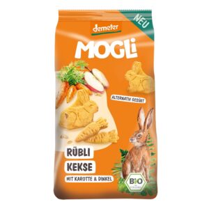 Biscuiti cu morcov si mar 125g Mogli