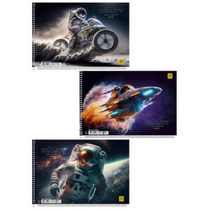 Album pentru desen A4 30 foi 100 gr/m2 , cu spira, in sort, Star