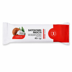 Batonase musli cocos glazura alba40g ТМ1