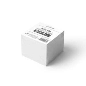 Bloc hartie notite 90x90x90mm. 100 foi. alb