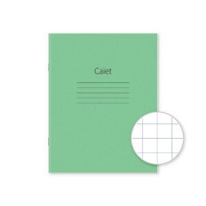 Caiet patratele 12 foi. Nr.5. culoare linie albastra