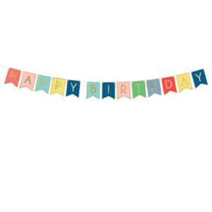 Baner Happy Birthday 17,5m mix PartyDeco