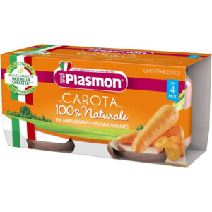 Piure cu morcovi ,+4 luni 2x80 g,Plasmon