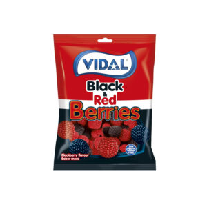 Bomboane gumate Black/Red Berries 90gr Vidal