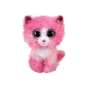 BOOS REAGAN Pisica roz cu par cret, plus 15 cm