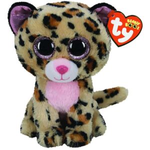 BOOS LIVVIE Leopard maro/roz , plus 24 cm