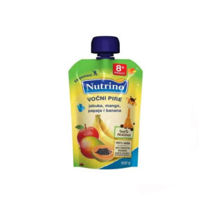 Piure NUTRINO mere, mango, papaya si banane100g (8 luni)
